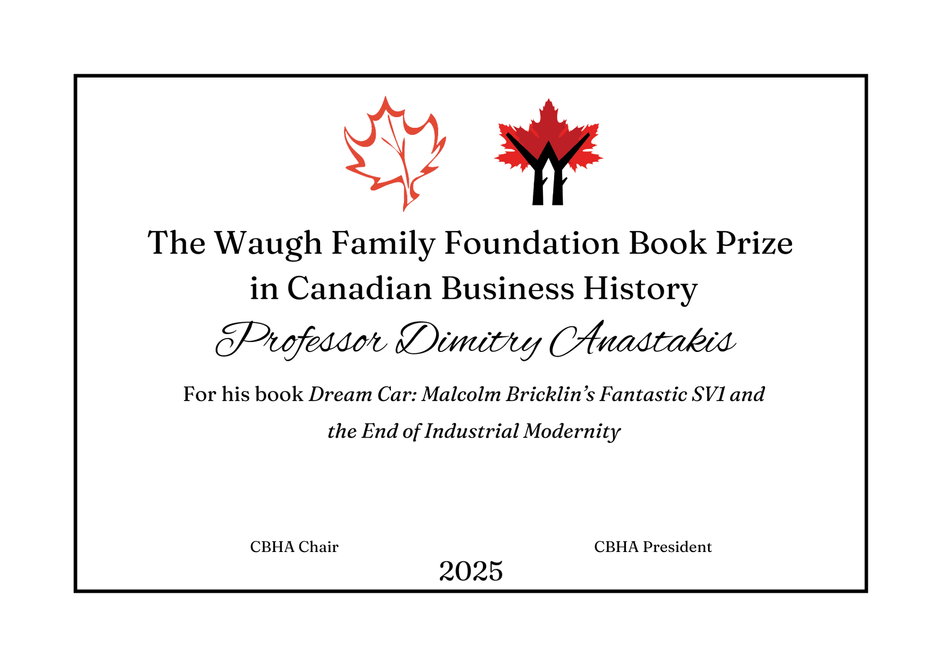 Waugh Prize